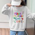 Kids Watch Out First Grade Here I Come 1st Grade Back To School Graphic Kid Sweatshirt Kids Watch Out First Grade Here I Come 1st Grade Back To School Graphic Kid Sweatshirt