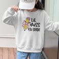 Lil Miss 4th Grade Coquette Bow Pencil Back To School Girls Graphic Kid Sweatshirt Lil Miss 4th Grade Coquette Bow Pencil Back To School Girls Graphic Kid Sweatshirt