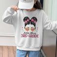 Little Miss 3rd Grade Messy Bun Back To School Graphic Kid Sweatshirt Little Miss 3rd Grade Messy Bun Back To School Graphic Kid Sweatshirt