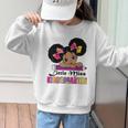 Little Miss Kindergarten Afro Puff Girl Back To School Graphic Kid Sweatshirt Little Miss Kindergarten Afro Puff Girl Back To School Graphic Kid Sweatshirt