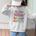 Little Miss Kindergarten Back To School Cute Kinder Girls Graphic Kid Sweatshirt Little Miss Kindergarten Back To School Cute Kinder Girls Graphic Kid Sweatshirt