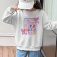 Little Miss Kindergarten Kids Girls Coquette Back To School Graphic Kid Sweatshirt Little Miss Kindergarten Kids Girls Coquette Back To School Graphic Kid Sweatshirt