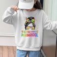 Little Miss Preschool Messy Bun Tie Dye Back To School Girls Graphic Kid Sweatshirt Little Miss Preschool Messy Bun Tie Dye Back To School Girls Graphic Kid Sweatshirt