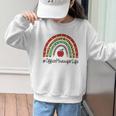 Office Manager Rainbow Appreciation Day Hello Back To School Graphic Kid Sweatshirt