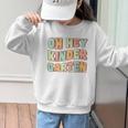 Oh Hey Kindergarten Cute Groovy Back To School Kindergarten Graphic Kid Sweatshirt Oh Hey Kindergarten Cute Groovy Back To School Kindergarten Graphic Kid Sweatshirt