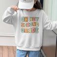 Oh Hey Second Grade Cute Groovy Back To School 2nd Grade Graphic Kid Sweatshirt Oh Hey Second Grade Cute Groovy Back To School 2nd Grade Graphic Kid Sweatshirt