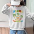 Pinapple Beach Back To School Day Aloha Fourth Grade Performance Graphic Kid Sweatshirt