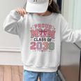 Proud Mom Class Of 2038 Retro Kindergarten Back To School Graphic Kid Sweatshirt Proud Mom Class Of 2038 Retro Kindergarten Back To School Graphic Kid Sweatshirt