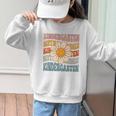 Retro Kindergarten Daisy Colorful Back To School Student Kid Graphic Kid Sweatshirt Retro Kindergarten Daisy Colorful Back To School Student Kid Graphic Kid Sweatshirt