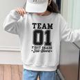 Team 1st Grade All-Stars Back To School Sports Jersey Graphic Kid Sweatshirt Team 1st Grade All-Stars Back To School Sports Jersey Graphic Kid Sweatshirt