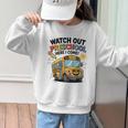 Watch Out Preschool Here I Come Preschool Back To School Graphic Kid Sweatshirt Watch Out Preschool Here I Come Preschool Back To School Graphic Kid Sweatshirt