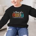 2027 Back To School Graduation Limited Edition Class Of 2027 Graphic Kid Sweatshirt