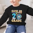 2nd Grade Back To School Baseball Drip Ice Cream Game On Graphic Kid Sweatshirt 2nd Grade Back To School Baseball Drip Ice Cream Game On Graphic Kid Sweatshirt