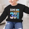 3rd Grade Back To School Baseball Drip Ice Cream Game On Graphic Kid Sweatshirt
