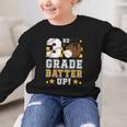 3rd Grade Batter Up Baseball First Day Back To School Graphic Kid Sweatshirt 3rd Grade Batter Up Baseball First Day Back To School Graphic Kid Sweatshirt