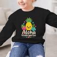 Aloha Kindergarten Pineapple Back To School Graphic Kid Sweatshirt Aloha Kindergarten Pineapple Back To School Graphic Kid Sweatshirt