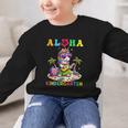 Aloha Kindergarten Unicorn Hawaii Back To School Kids Girl Graphic Kid Sweatshirt