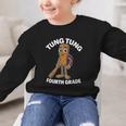 Back To School 4th Grade Italian Brainrot Tung Tung Sahur Graphic Kid Sweatshirt Back To School 4th Grade Italian Brainrot Tung Tung Sahur Graphic Kid Sweatshirt
