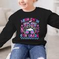 Back To School Bruh Im In 6th Grade Girls Bun Tie Dye Graphic Kid Sweatshirt