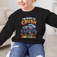 Back To School I'm Ready To Crush 2nd Grade Graphic Kid Sweatshirt Back To School I'm Ready To Crush 2nd Grade Graphic Kid Sweatshirt