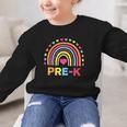 Back To School Shirt Rainbow Happy First Day Of Pre-K Graphic Kid Sweatshirt Back To School Shirt Rainbow Happy First Day Of Pre-K Graphic Kid Sweatshirt