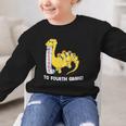 Back To School Welcome To Fourth Grade Graphic Kid Sweatshirt