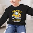 Back To School The Wheels On The Bus Go Round And Round Kids Graphic Kid Sweatshirt Back To School The Wheels On The Bus Go Round And Round Kids Graphic Kid Sweatshirt
