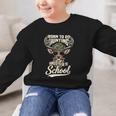 Born To Go Hunting Forced To Go Back To School Camo Deer Boy Graphic Kid Sweatshirt