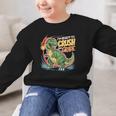 Boy Kid Ready To Crush 2nd Grade Dinosaur Back To School Graphic Kid Sweatshirt