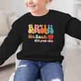 Bruh We Back 5th Grade Vibes Back To School Fifth Grade Graphic Kid Sweatshirt