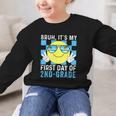 Bruh It's My First Day Of 2nd-Grade Back To School Kids Boys Graphic Kid Sweatshirt