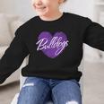Bulldogs Heart Back To School Spirit P Graphic Kid Sweatshirt Bulldogs Heart Back To School Spirit P Graphic Kid Sweatshirt