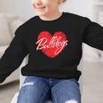 Bulldogs Heart Back To School Spirit R Graphic Kid Sweatshirt Bulldogs Heart Back To School Spirit R Graphic Kid Sweatshirt
