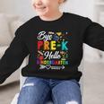 Bye Pre-K Hello Kindergarten Students Pupils Back To School Graphic Kid Sweatshirt Bye Pre-K Hello Kindergarten Students Pupils Back To School Graphic Kid Sweatshirt