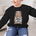 Capybara Ate My Homework Sorry Back To School Animal Graphic Kid Sweatshirt