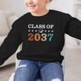 Class Of 2037 Grow With Me Back To School Pre-K 12th Grade Graphic Kid Sweatshirt Class Of 2037 Grow With Me Back To School Pre-K 12th Grade Graphic Kid Sweatshirt