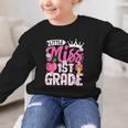 Cute Back To School 1st Grade Girls Kids First Day Of School Graphic Kid Sweatshirt Cute Back To School 1st Grade Girls Kids First Day Of School Graphic Kid Sweatshirt