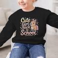 Cute Girl Back To School Capybara First Day Of School Kids Graphic Kid Sweatshirt Cute Girl Back To School Capybara First Day Of School Kids Graphic Kid Sweatshirt