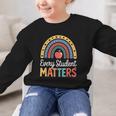 Every Student Matters Paraprofessional Back To School Graphic Kid Sweatshirt Every Student Matters Paraprofessional Back To School Graphic Kid Sweatshirt