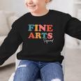 Fine Arts Squad Boho Cute Back To School Fine Arts Graphic Kid Sweatshirt Fine Arts Squad Boho Cute Back To School Fine Arts Graphic Kid Sweatshirt