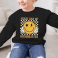 First Day Of Kindergarten Retro Back To School Girls Kids Graphic Kid Sweatshirt First Day Of Kindergarten Retro Back To School Girls Kids Graphic Kid Sweatshirt