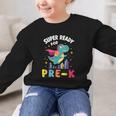 First Day Pre-K Back To School Dinosaur Graphic Kid Sweatshirt First Day Pre-K Back To School Dinosaur Graphic Kid Sweatshirt