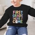 First Grade Here I Come Unicorn Back To School Graphic Kid Sweatshirt First Grade Here I Come Unicorn Back To School Graphic Kid Sweatshirt