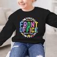 Front Office Squad Back To School Happy First Day Of School Graphic Kid Sweatshirt