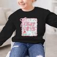 Girls Kindergarten Coquette Bow Pink Preppy Back To School Graphic Kid Sweatshirt Girls Kindergarten Coquette Bow Pink Preppy Back To School Graphic Kid Sweatshirt