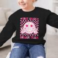 Groovy First Grade Dream Team Back To School 1st Grade Squad Graphic Kid Sweatshirt Groovy First Grade Dream Team Back To School 1st Grade Squad Graphic Kid Sweatshirt