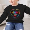 Groovy Literacy Team Reading Appreciation Back To School Graphic Kid Sweatshirt Groovy Literacy Team Reading Appreciation Back To School Graphic Kid Sweatshirt