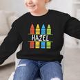 Hazel Crayon Back To School Kids Graphic Kid Sweatshirt Hazel Crayon Back To School Kids Graphic Kid Sweatshirt