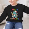 Hello 5th Grade Cute Dinosaur Back To School Boys Kids Girls Graphic Kid Sweatshirt