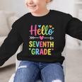 Hello Seventh 7TH Grade Back To School Kids Students Tee Graphic Kid Sweatshirt Hello Seventh 7TH Grade Back To School Kids Students Tee Graphic Kid Sweatshirt